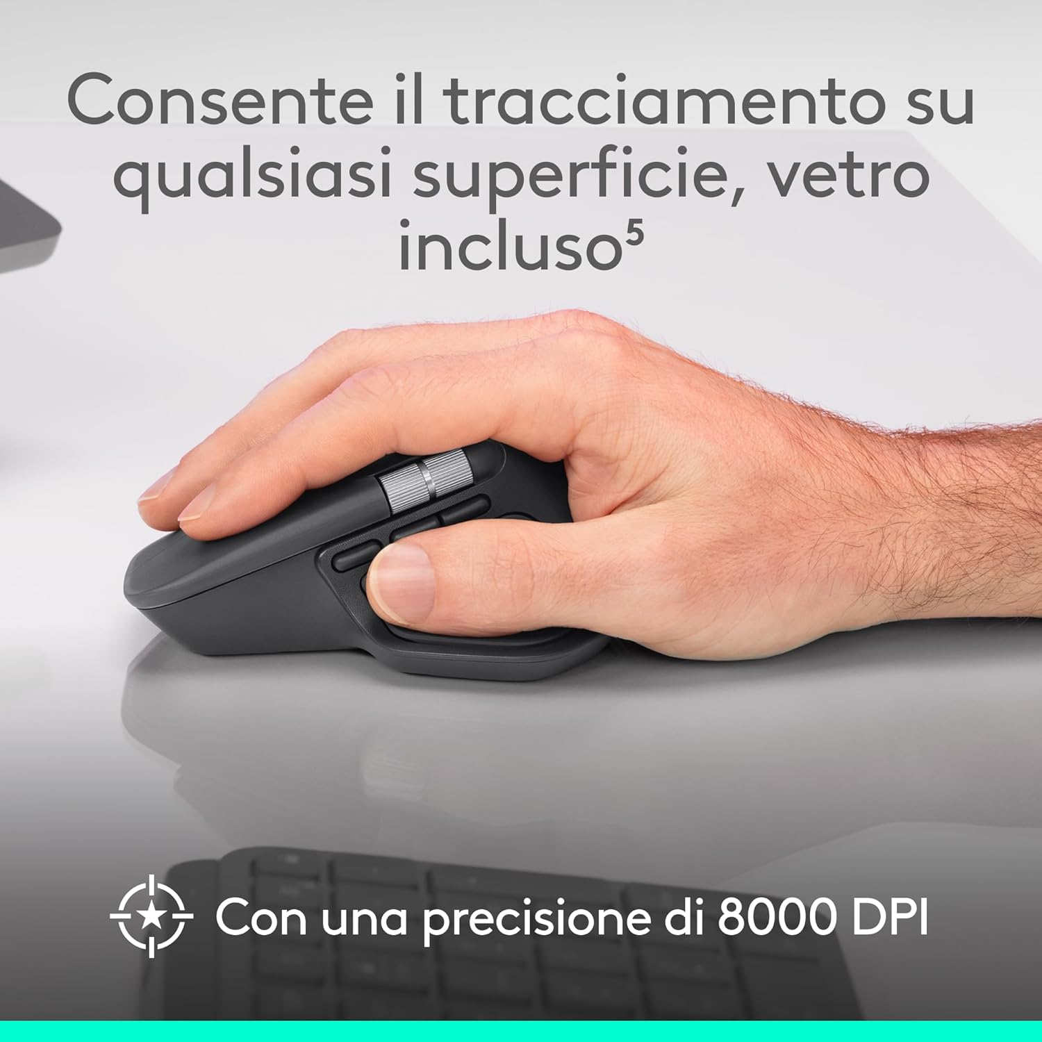 Logitech MX Master 4 - Mouse Wireless Ergonomico - immagine 5