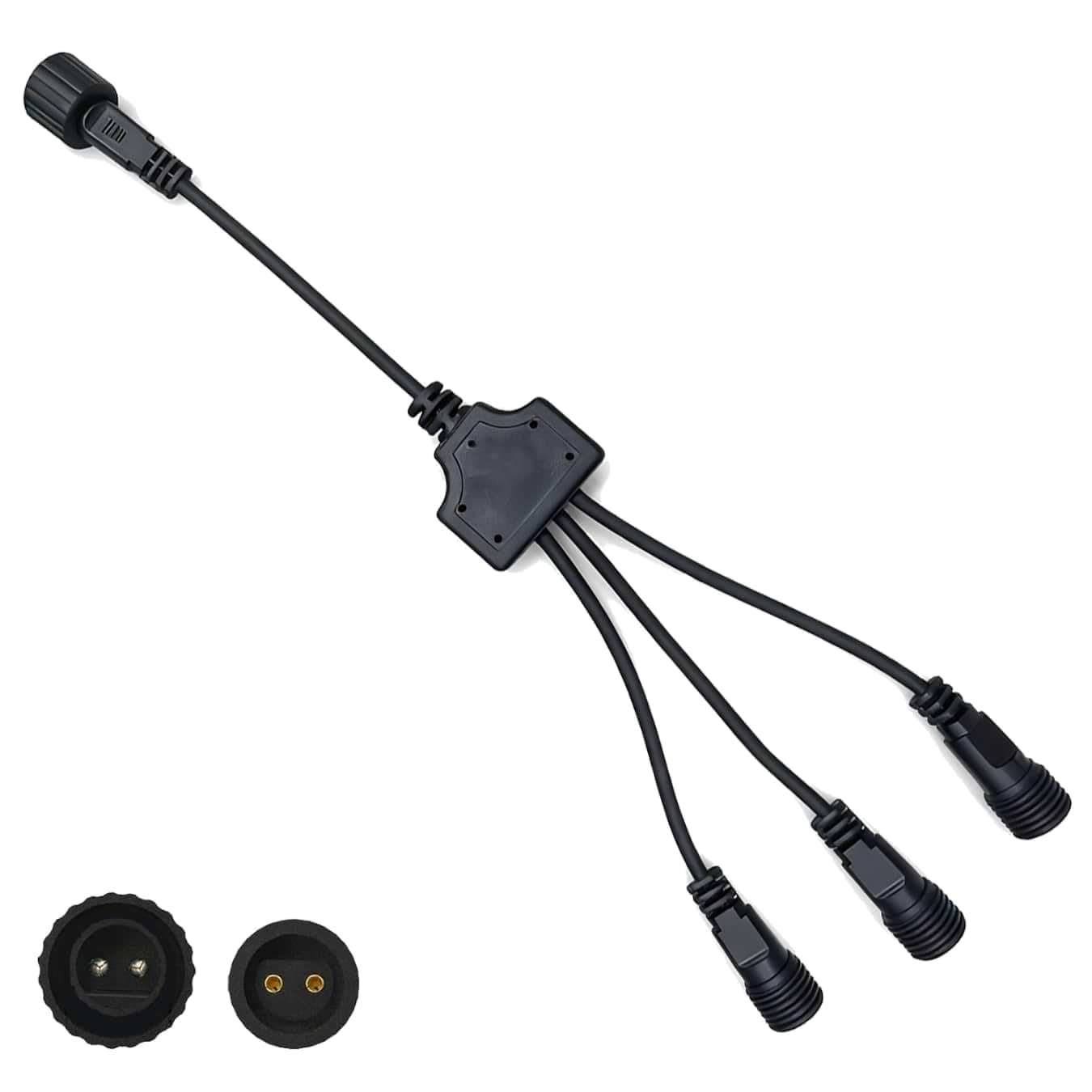 Connettore Luci Natale 2 Pin Splitter 1-a-3