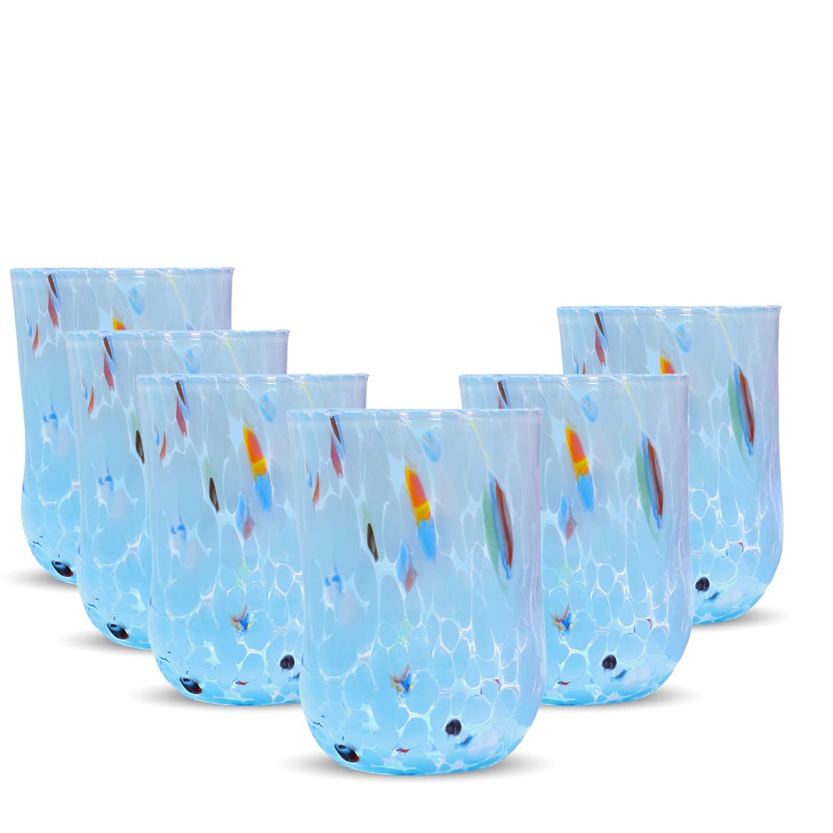 Gocce Di Murano - Set 6 Bicchieri Acqua Linea Eterea