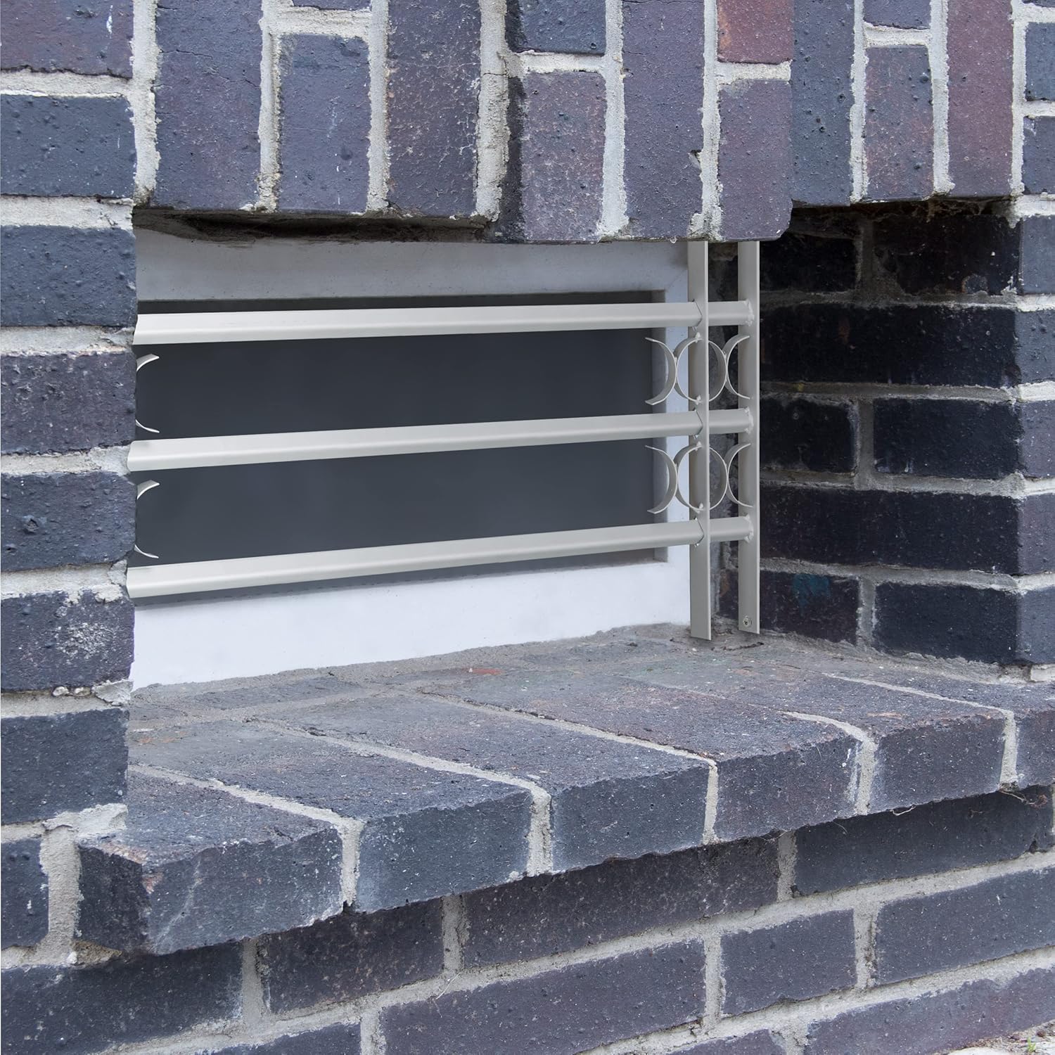 Relaxdays Grate per Finestre Antiscasso Estensibili Grigio - immagine 2