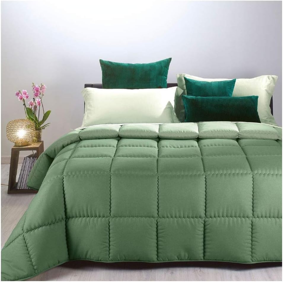 Caleffi - Trapunta Modern Tinta Unita Matrimoniale Giada