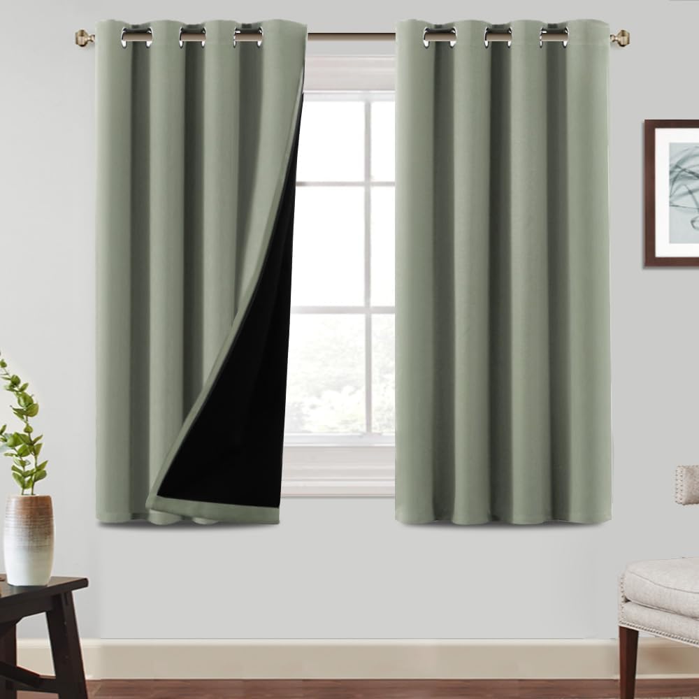 Bellahills Tende Oscuranti con Anelli 2 Pezzi L140xH145 cm - immagine 1