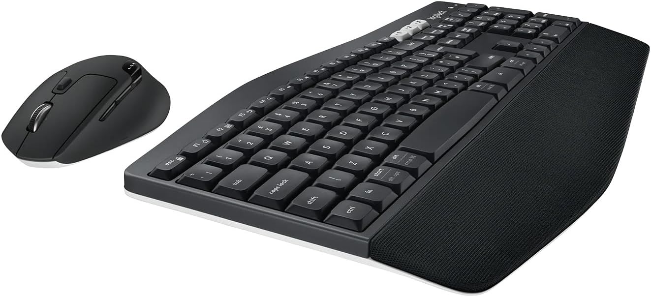 Logitech MK850 Kit Tastiera e Mouse, Layout Americano Qwerty, Nero - immagine 2