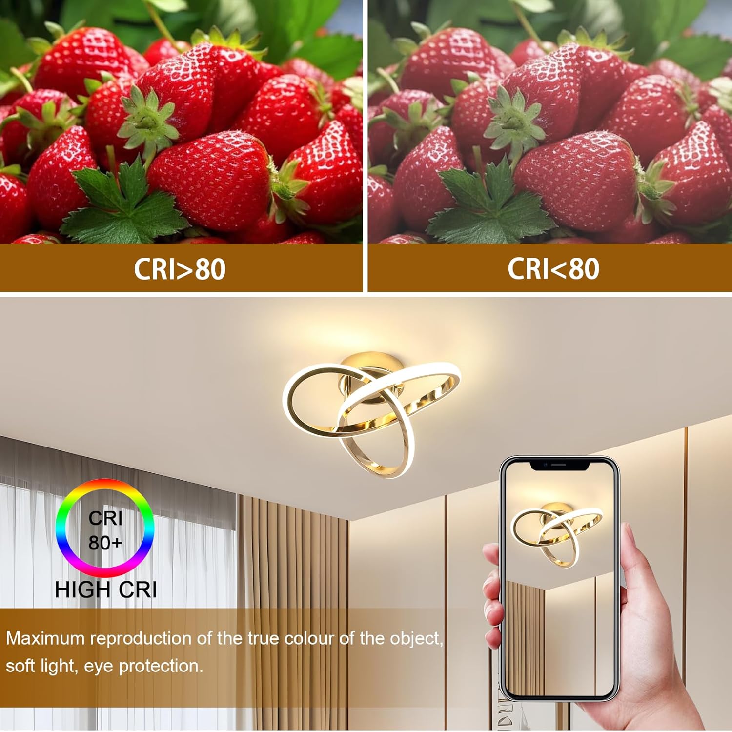 Delipop Plafoniera LED Soffitto Moderna 22W 2500 LM - immagine 6