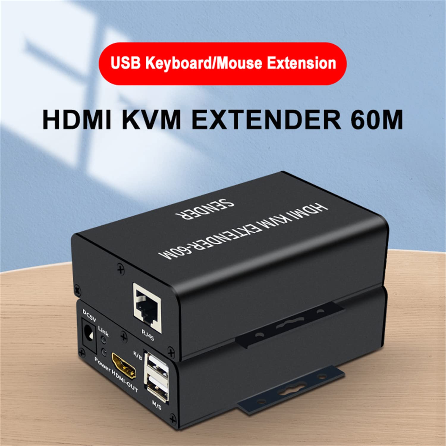 1080P HDTV 60M KVM Extender HDMI-Compatibile USB-A - immagine 2