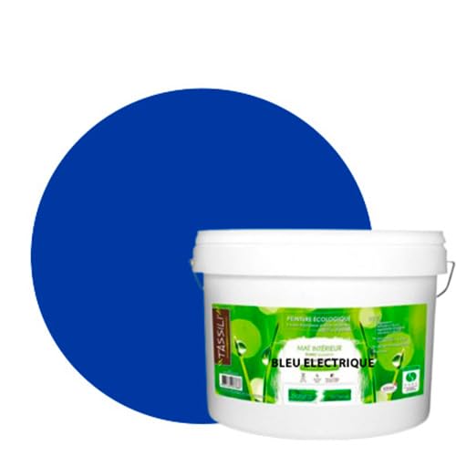Pittura Murale Naturale Ecologica 10L, Blu Elettrico