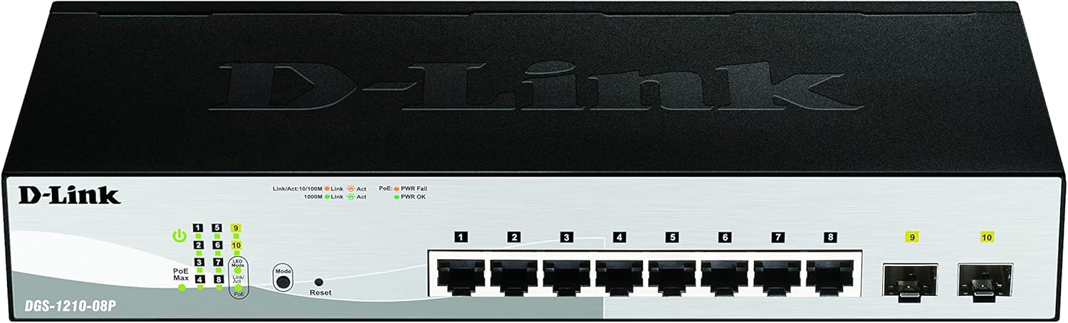 D-link DGS-1210-08P/E Smart Switch Gestito 8 Porte PoE - immagine 1