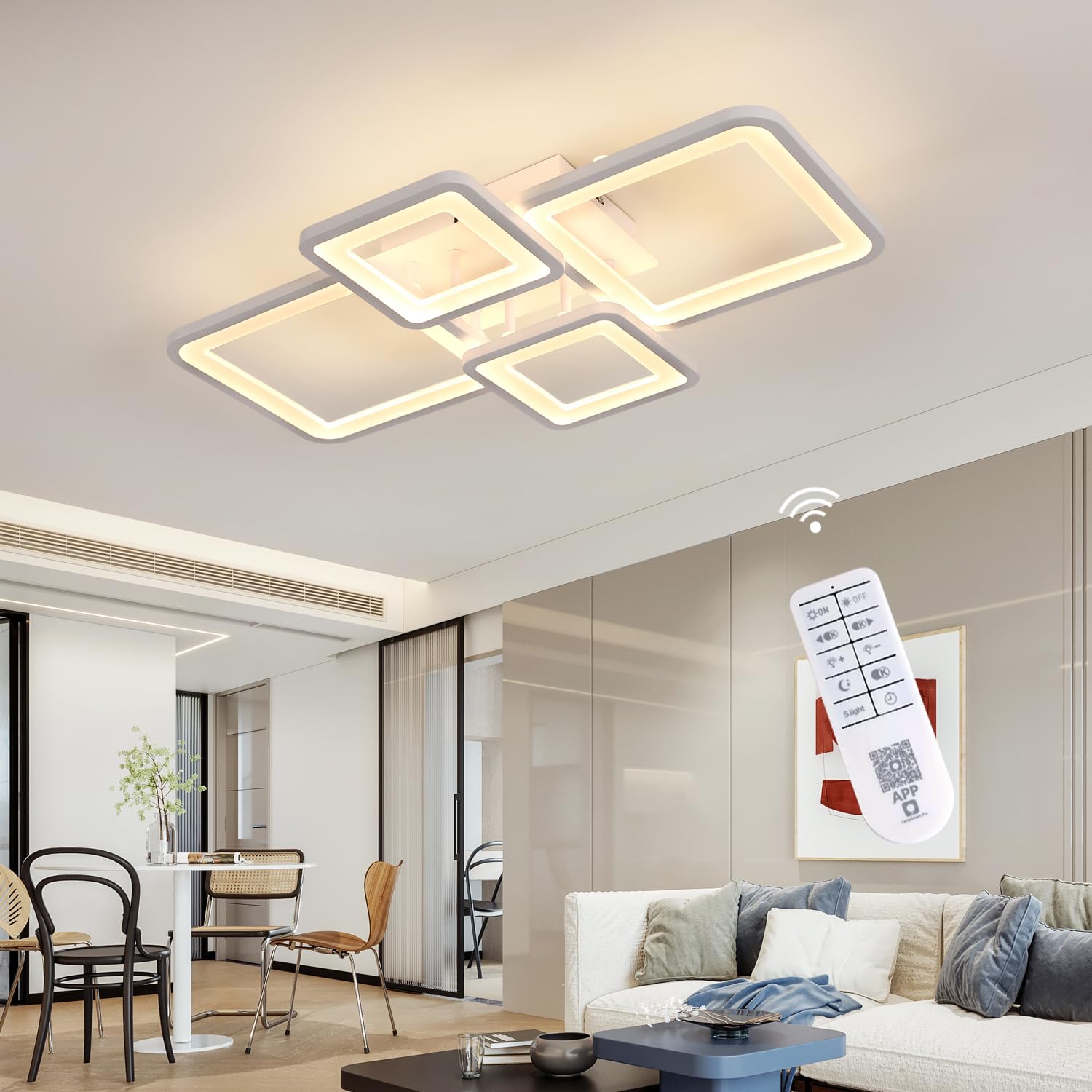 Delipop Plafoniera LED Soffitto Dimmerabile 54W 5780LM