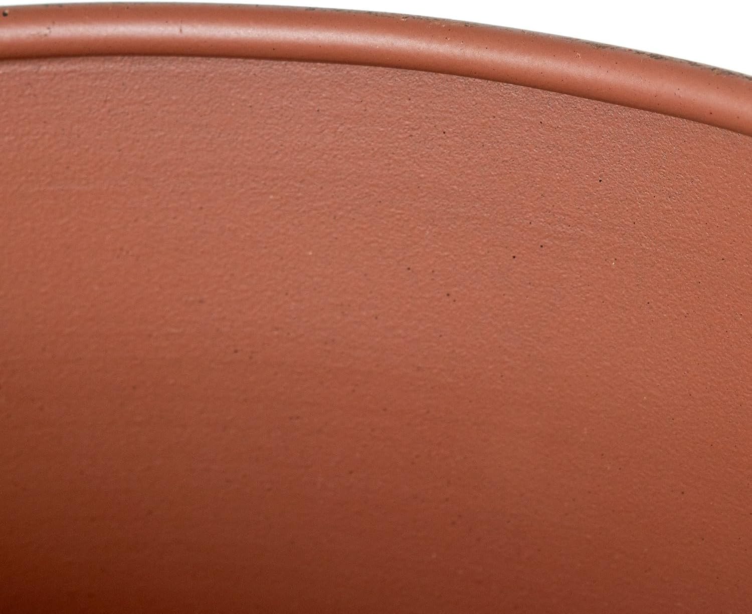 Drw Set 2 Vasi in Metallo con Piede, Terracotta e Nero - immagine 2
