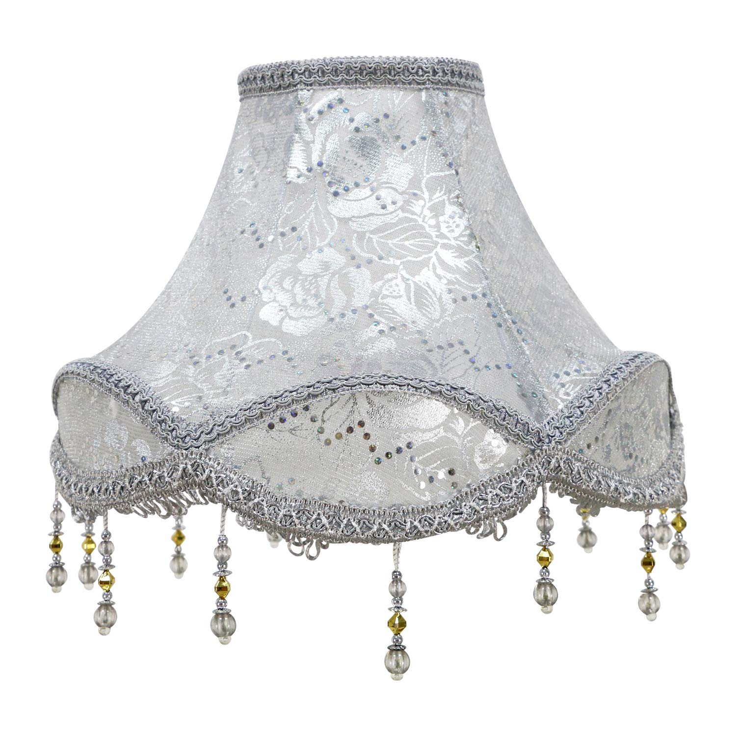 Paralume in Stile Retrò da Palazzo 45cm, Argento