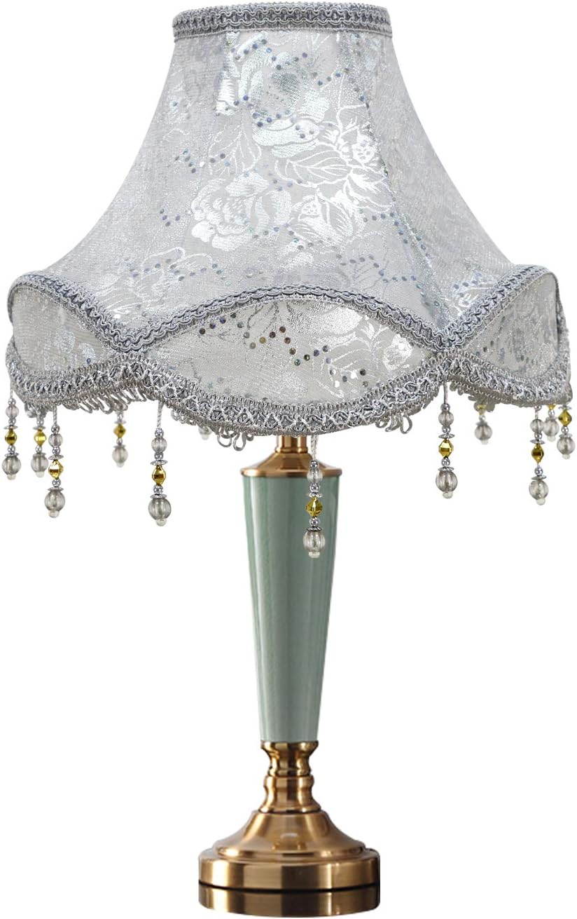 Paralume in Stile Retrò da Palazzo 45cm, Argento - immagine 4