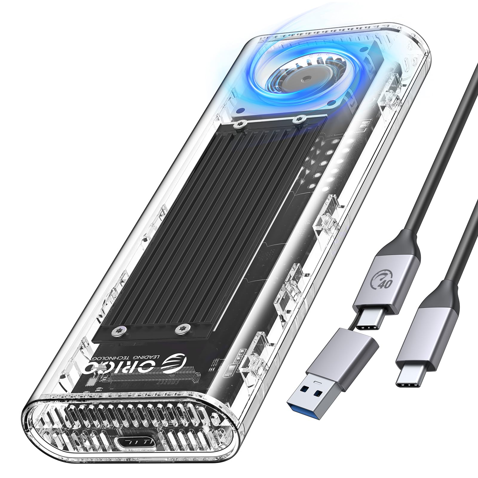 Orico Case SSD NVMe 40Gbps con Ventola