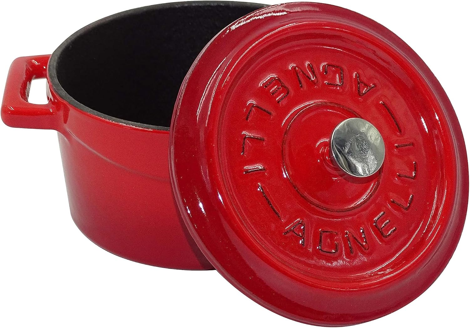 Pentole Agnelli SLOWCOOK Casseruola 0.8 L - 14cm, Rosso - immagine 2