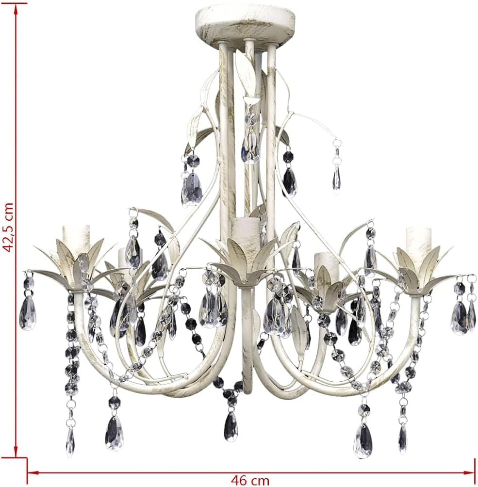 Vidaxl Lampada del Soffitto Pendente di Cristallo - immagine 5