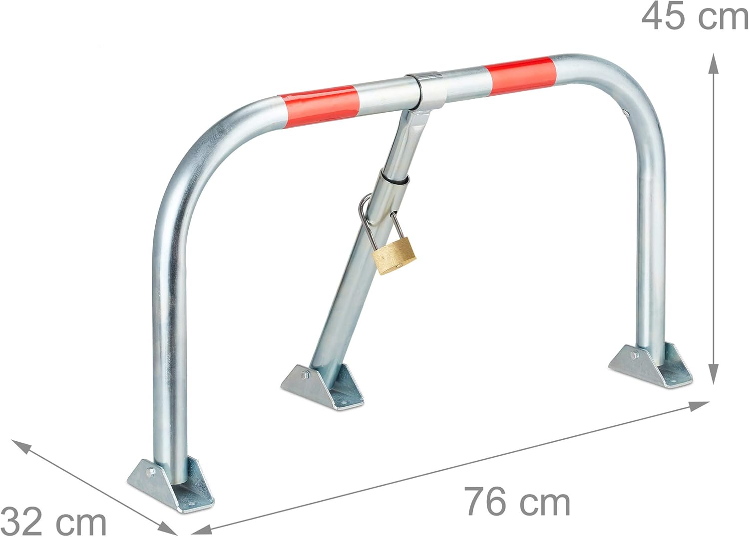 Relaxdays Barriera Parcheggio Archetto Dissuasore - immagine 3