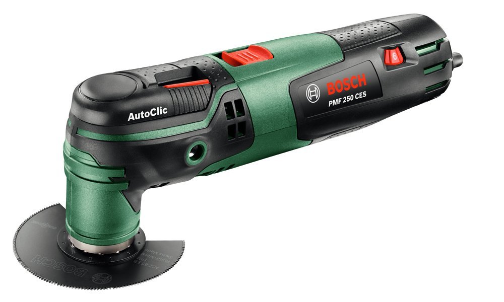 Bosch Home and Garden PMF 250 CES Utensile Multifunzione, W, Nero, Verde, Rosso.
