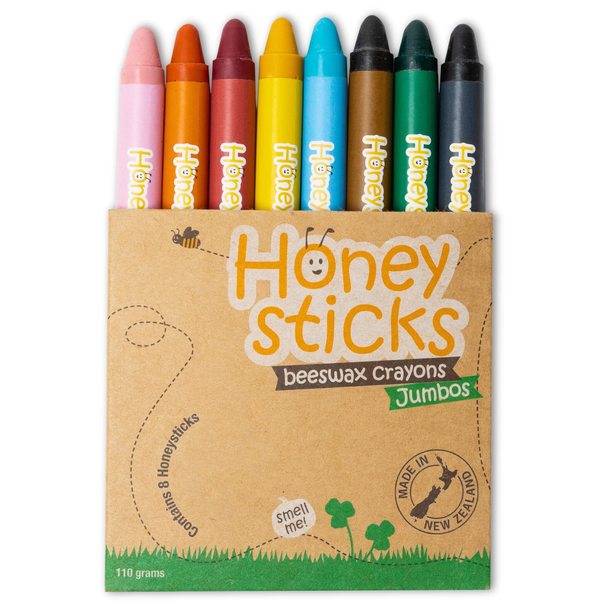 Honeysticks Pastelli in Pura Cera d’Api, 8 Pezzi Sottili