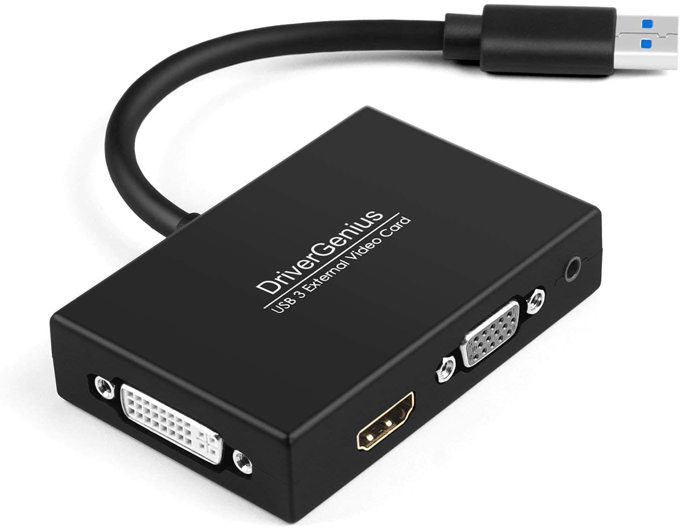 Drivergenius Adattatore USB 3.0 HDMI/DVI/VGA 3-in-1 - immagine 1