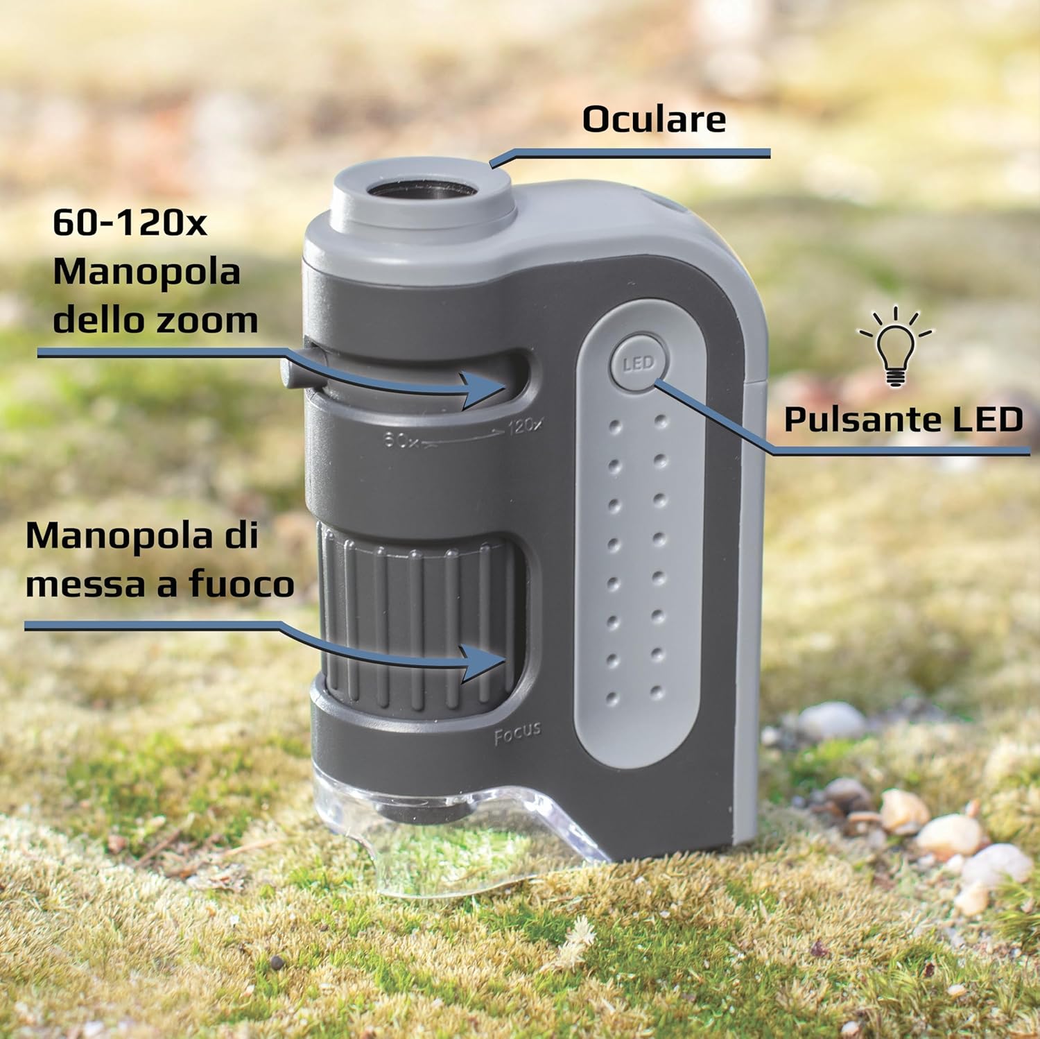 Carson MicroBrite Plus - Microscopio Portatile 60x-120x - immagine 2