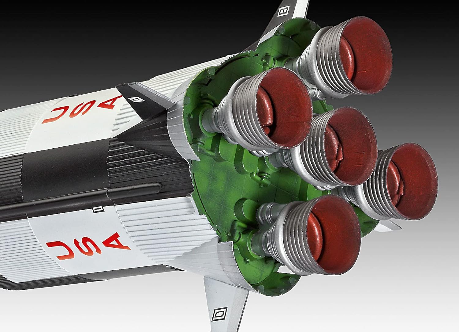 Revell 04909 - Apollo Saturn V Kit di Modello in Plastica, Scala 1:144 - immagine 6