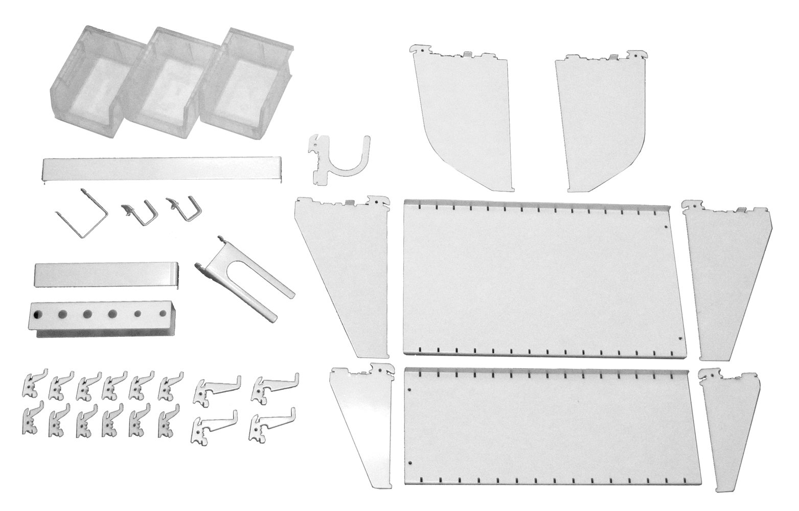 Wall Control Kit Accessori per Postazione di Lavoro
