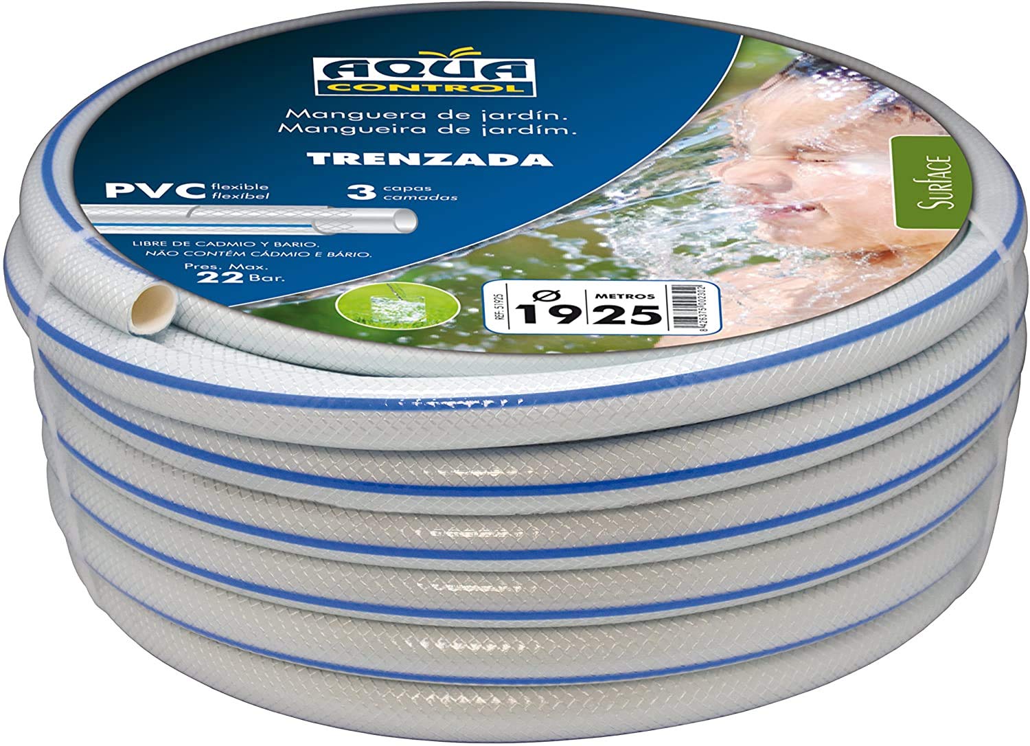 Aqua Control Tubo Intrecciato da Giardino 19mm 25m