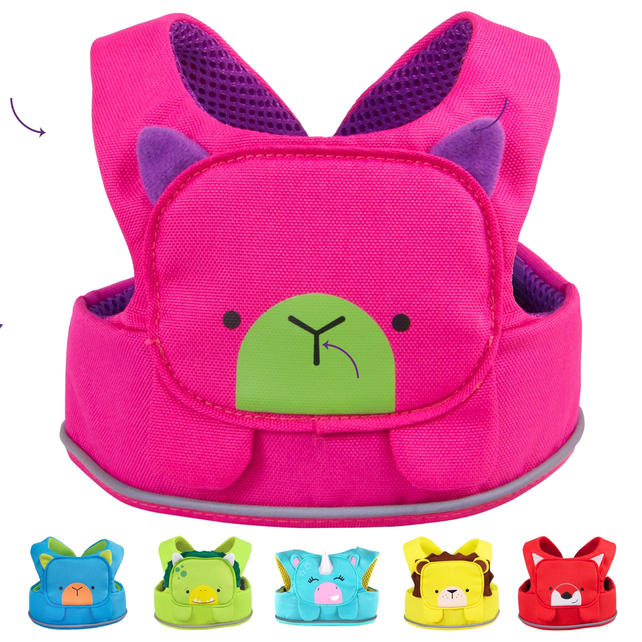Trunki ToddlePak - Guinzaglio per Bambini e Bretelle Primi Passi – Bretelle Bambino Primi Passi - Guinzaglio Bambini Betsy (Rosa)