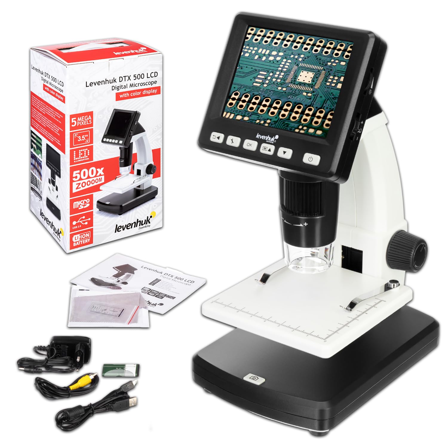 Levenhuk DTX 500 LCD – Microscopio Digitale Portatile