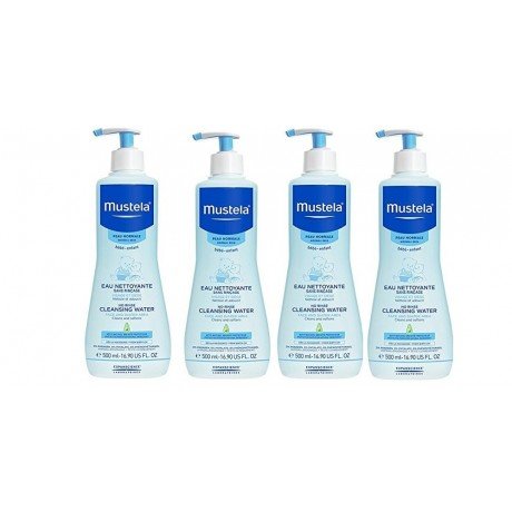Mustela - Acqua detergente senza risciacquo 4x500ml