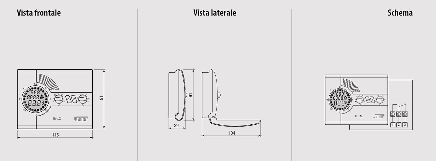 Vemer VN161600 ECO.X-D - Cronotermostato Digitale per Caldaia - immagine 2