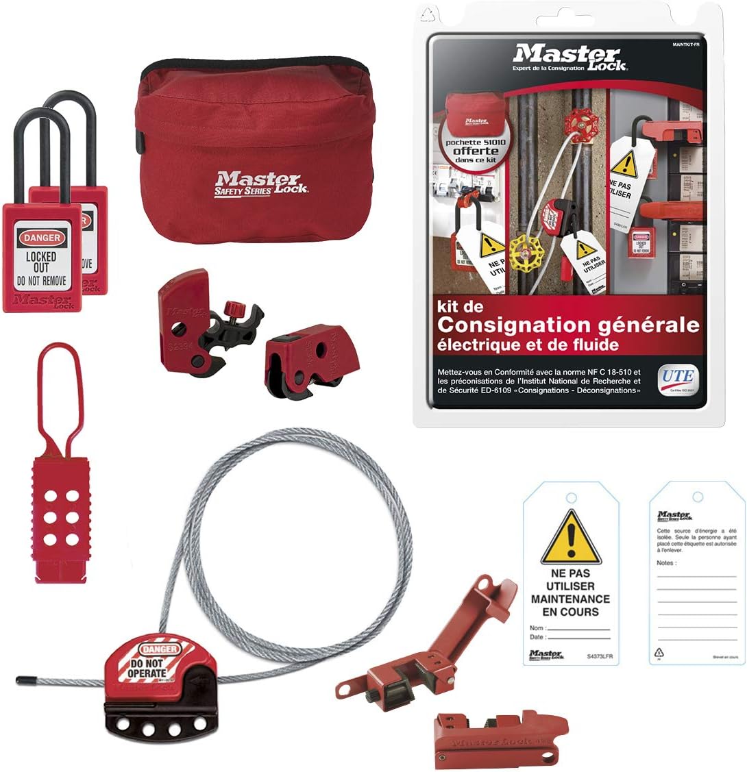 Master Lock MAINTKIT-FR - Kit di Controllo Elettrico e Fluido