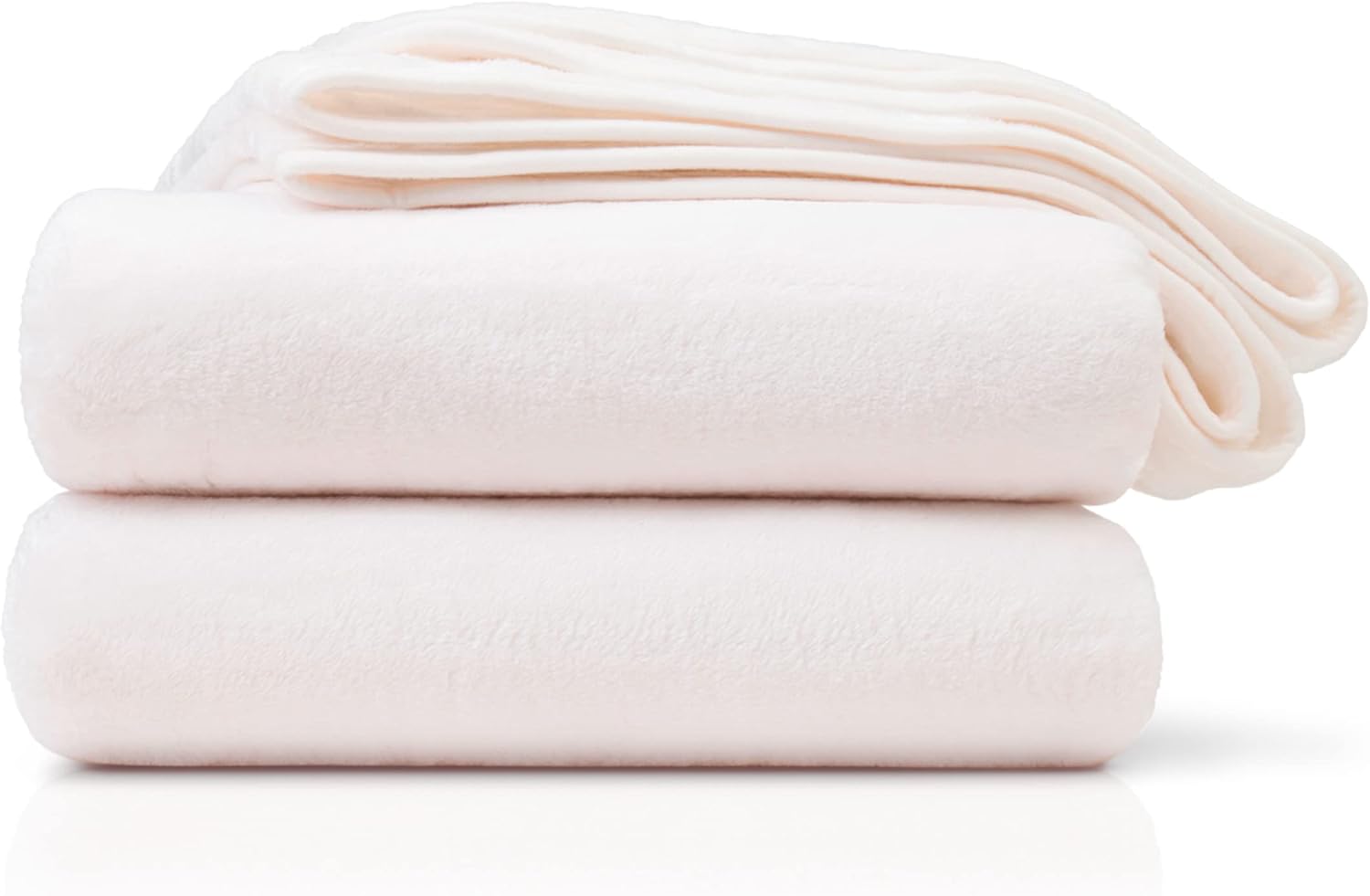 Amago Coperta, Effetto Cashmere, 180 x 220 cm - Bianco Lana