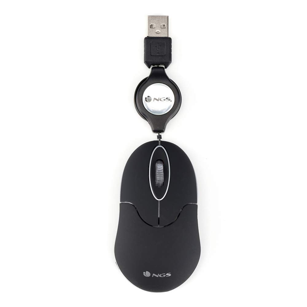 Ngs SIN BLACK - Mouse Ottico 1000dpi con Cavo USB