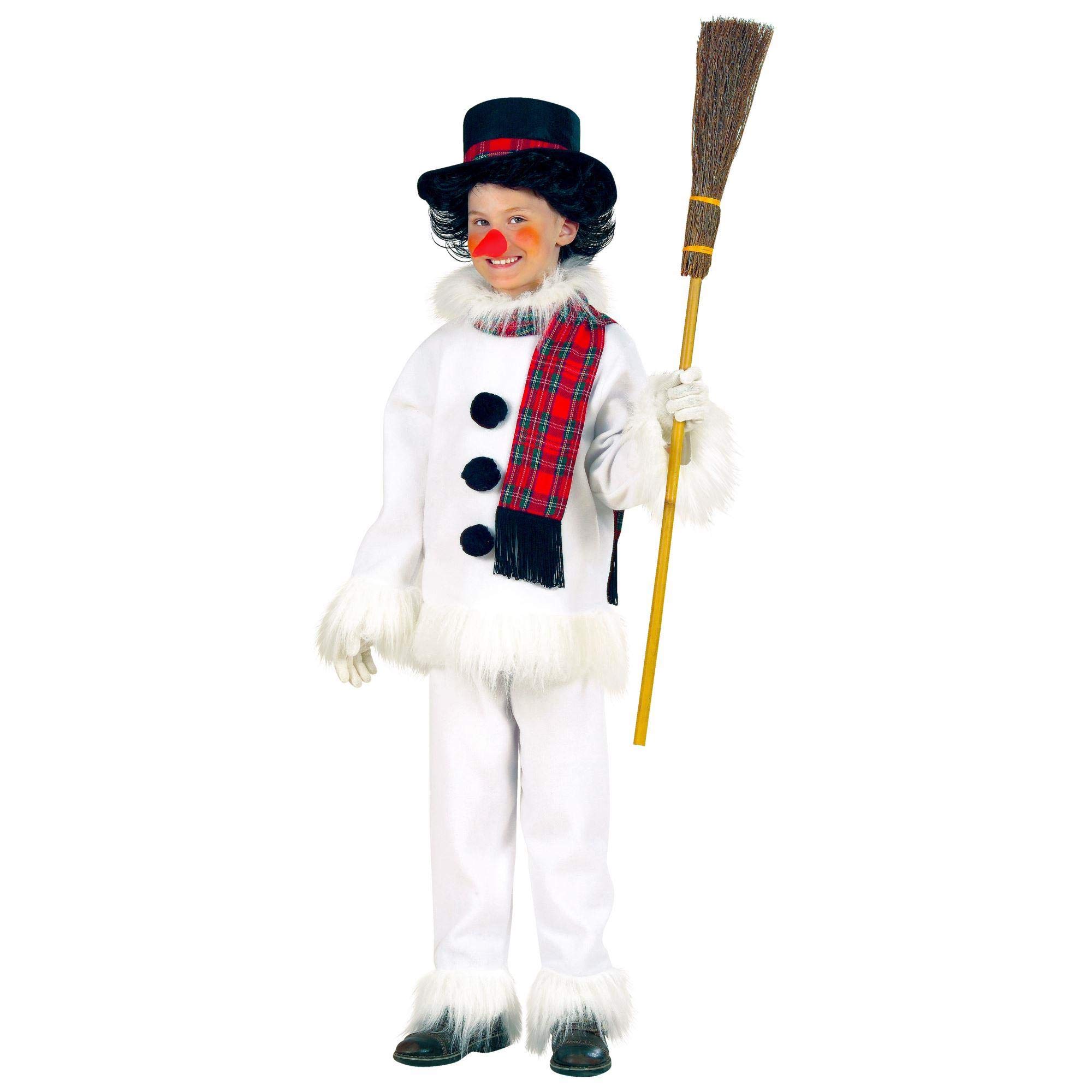 W WIDMANN MILANO Party Fashion - Costume per bambini pupazzo di neve, travestimento invernale, carnevale