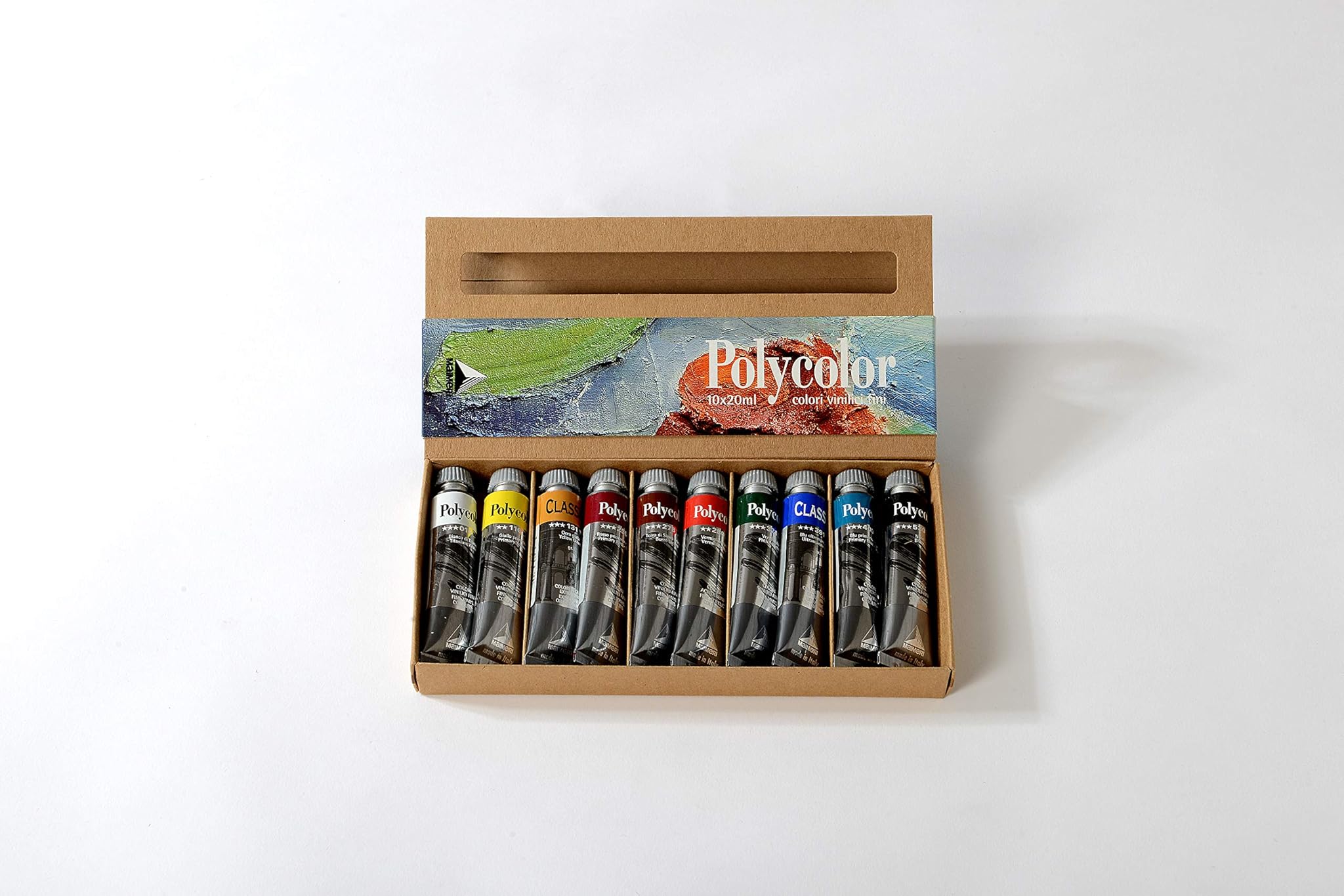 Maimeri Scatola con 10 Tubi Colori Acrilici 20ml