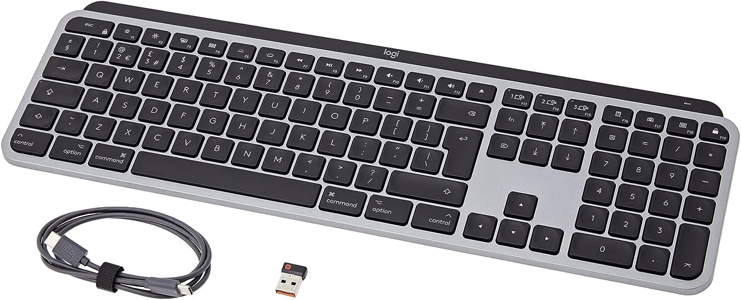 Logitech MX Keys for Mac - Tastiera Wireless Illuminata - immagine 1