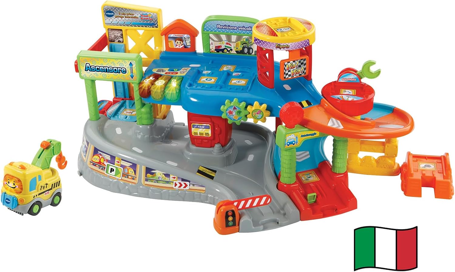 VTech Vroom Vroom Go - Il Mio Primo Garage Interattivo - immagine 1