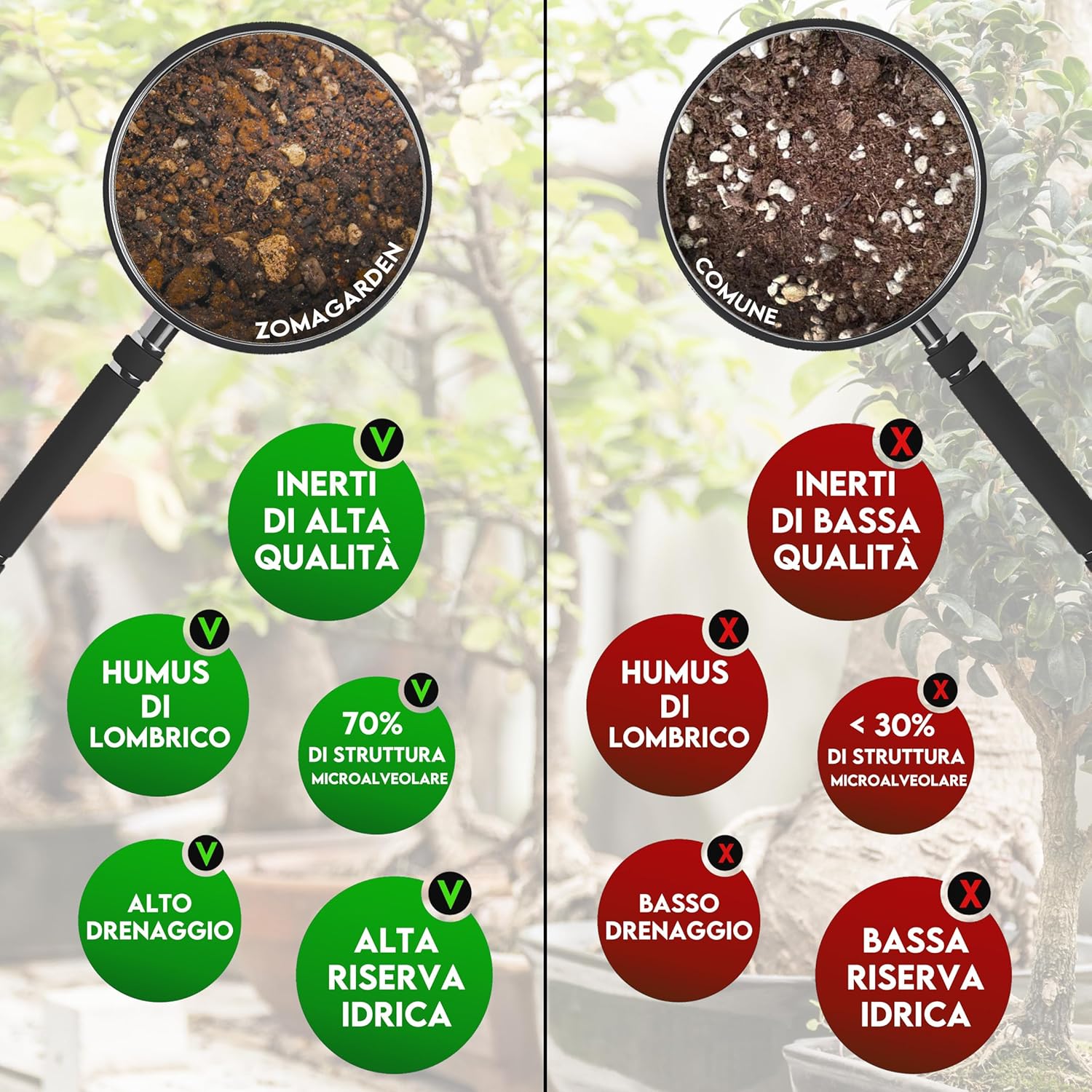 ZomaGARDEN Terriccio Bonsai Premium 2L - immagine 5