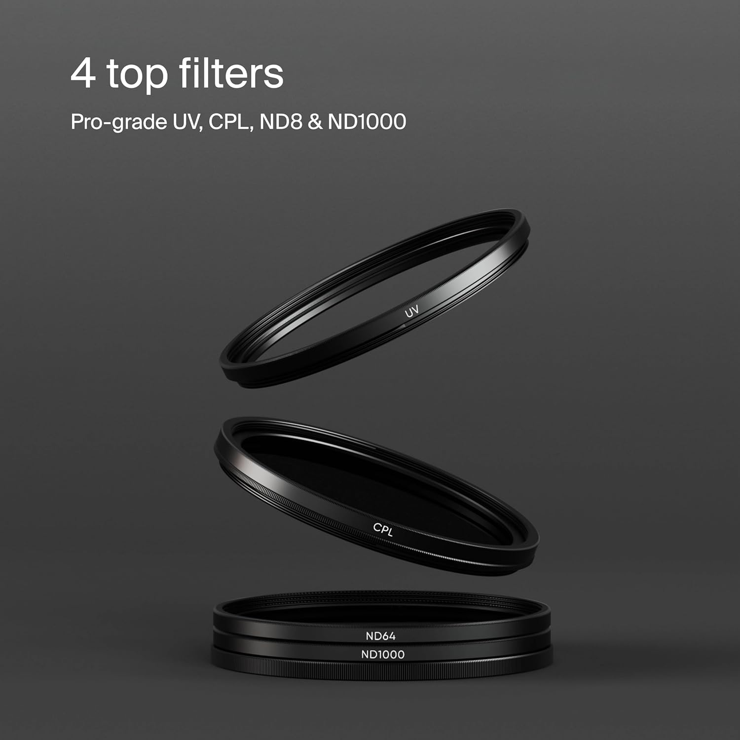Urth UV, CPL, ND8, ND1000 Lens Filter Kit (Plus+) - immagine 2