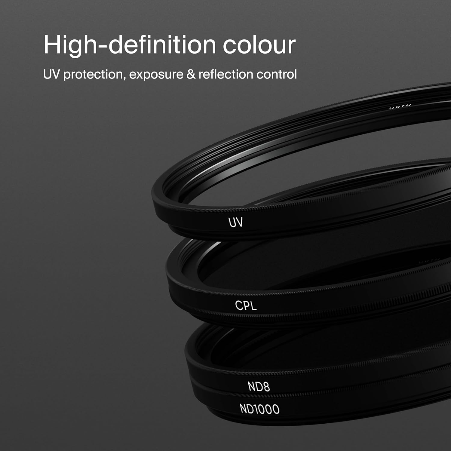 Urth UV, CPL, ND8, ND1000 Lens Filter Kit (Plus+) - immagine 4