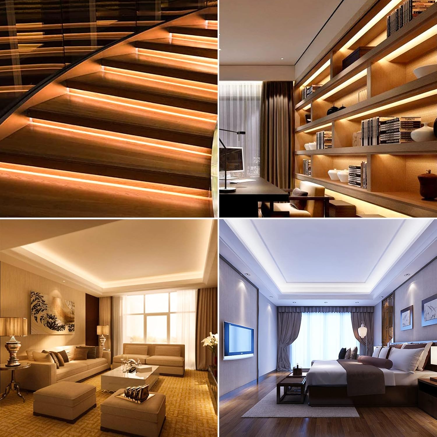 Diffusore a Strisce LED in Alluminio 1m, 6 Pezzi - immagine 5