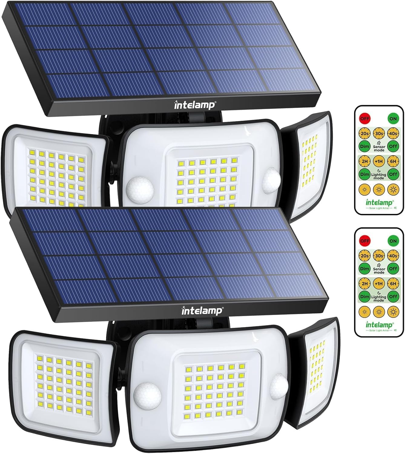 Intelamp Faretto Led Solare da Esterno 108LEDS 1200LM - immagine 1