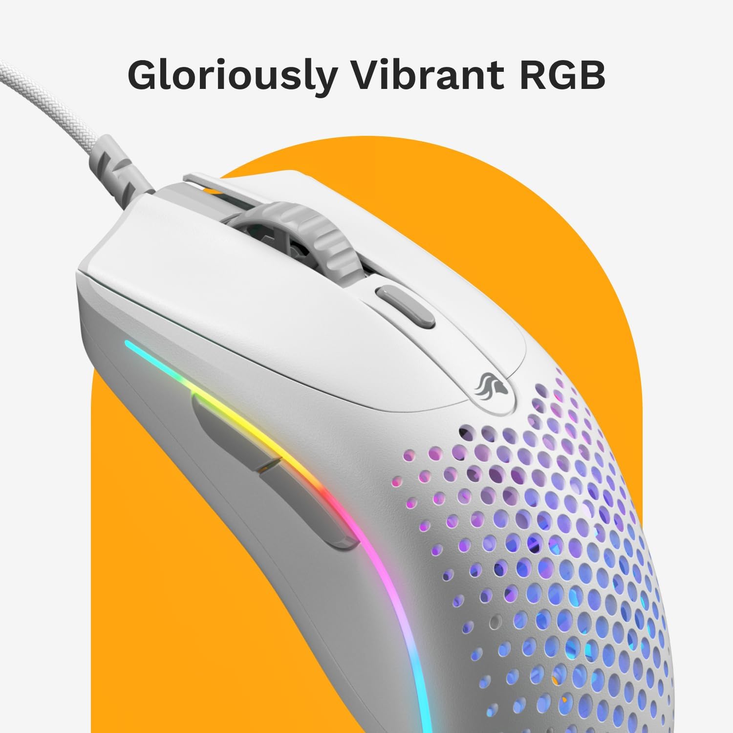 Glorious Gaming Model O 2 Mini Wired Gaming Mouse, Bianco - immagine 5