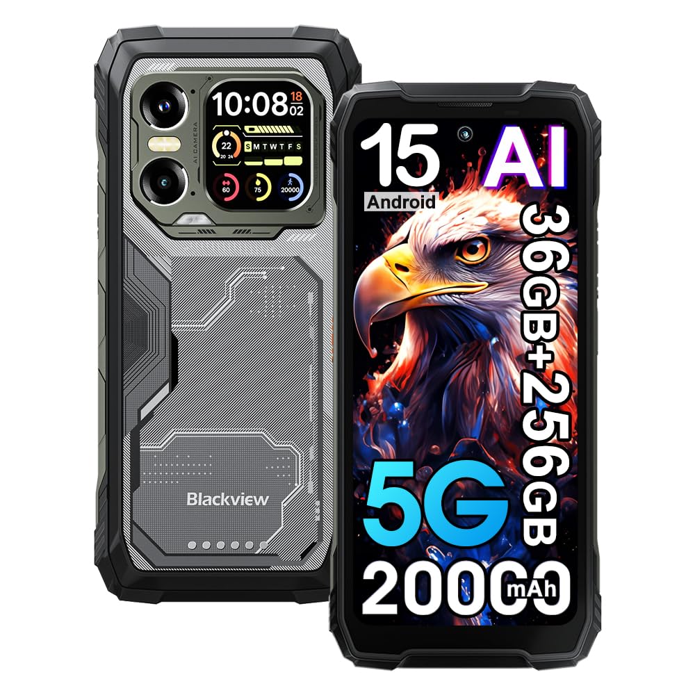 Blackview XPLORE 1 Rugged Smartphone 20000mAh 5G, Nero