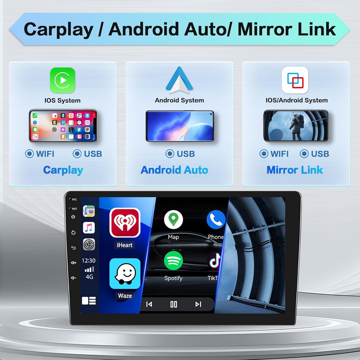 Hikity Android 13 Autoradio 9" per Citroen Jumpy 3 - immagine 3