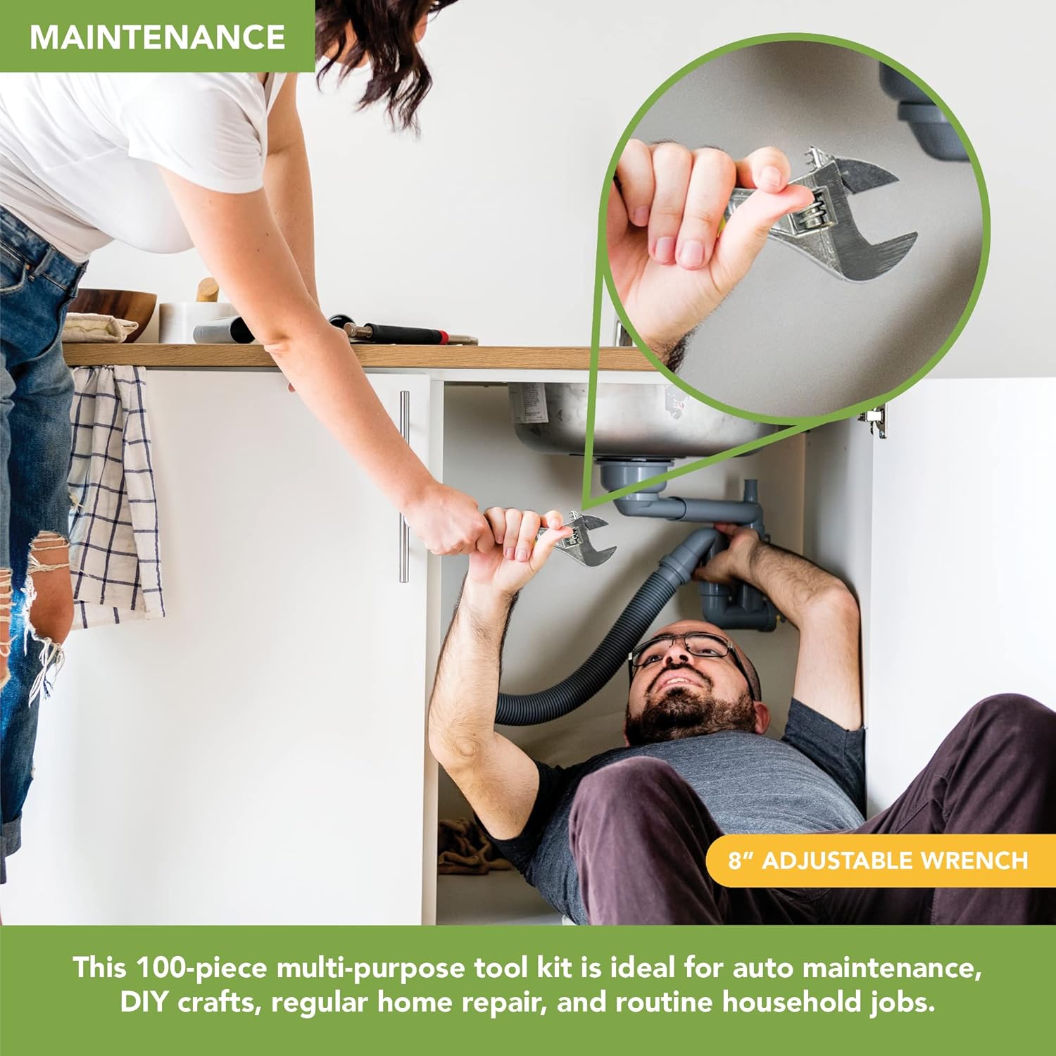 Cassetta Attrezzi Completa Professionale 100 Pezzi - immagine 5