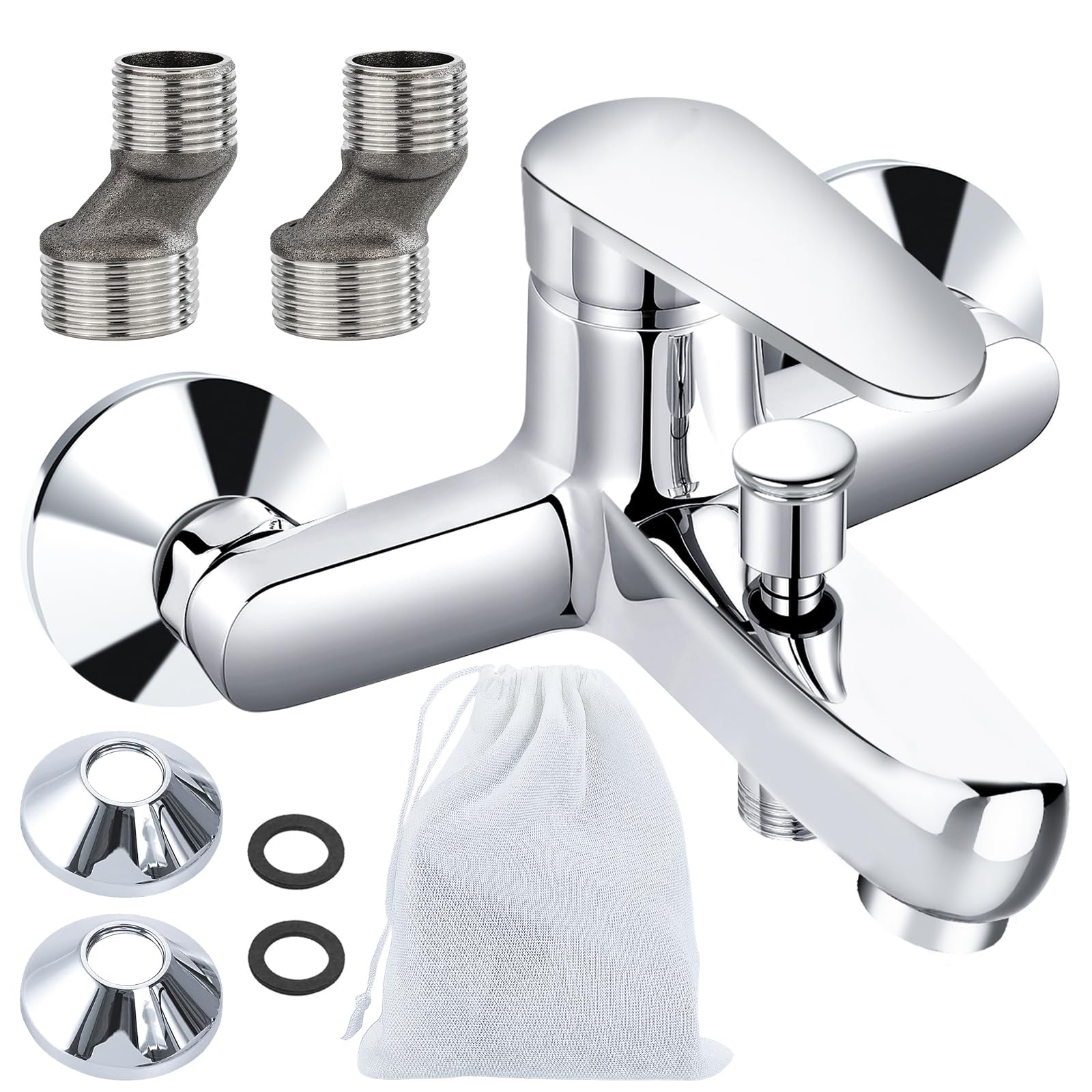 Voltix Rubinetto Miscelatore Vasca da Bagno a Parete