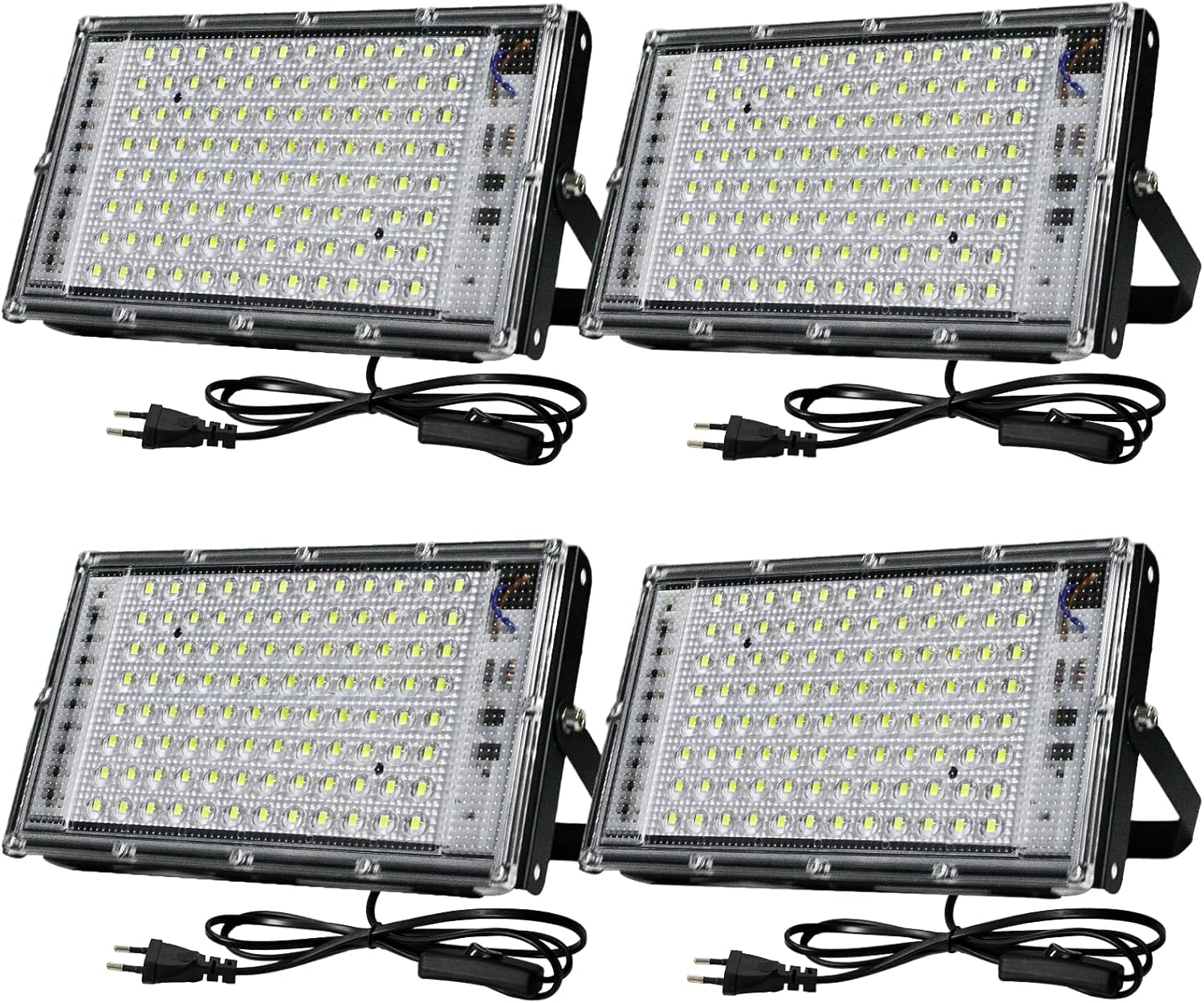 BOSITE Faretto Led da Esterno 100W 4 Pezzi - immagine 1