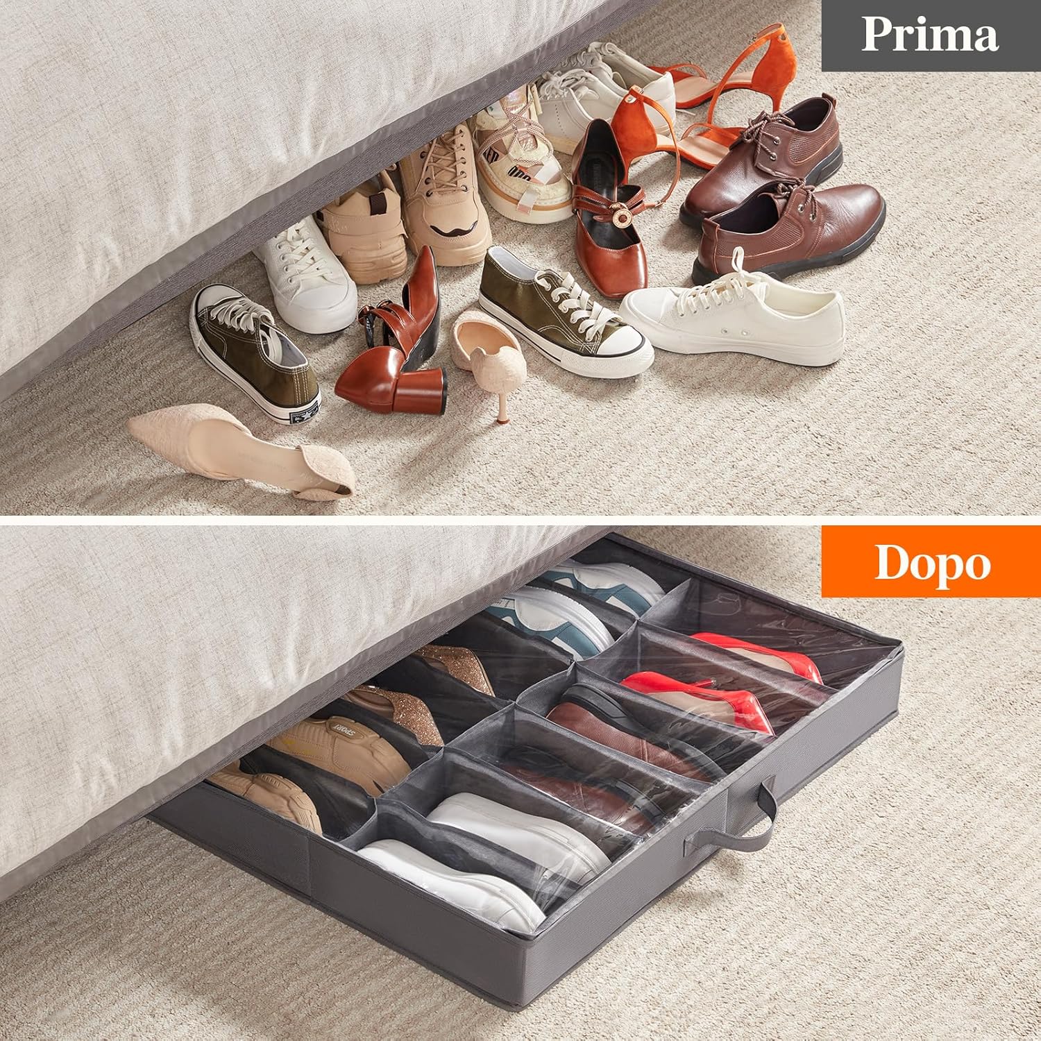 Lifewit Set 4 Scatole per Scarpe con Finestra Trasparente - immagine 5