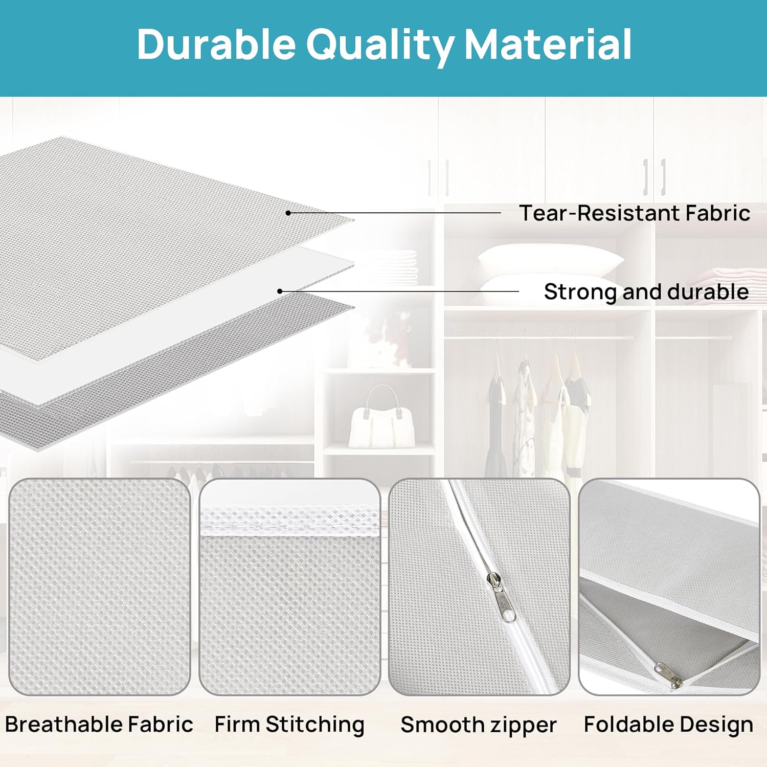 Vtopmart Organizzatore 12 Pezzi per Vestiti Bambini - immagine 7